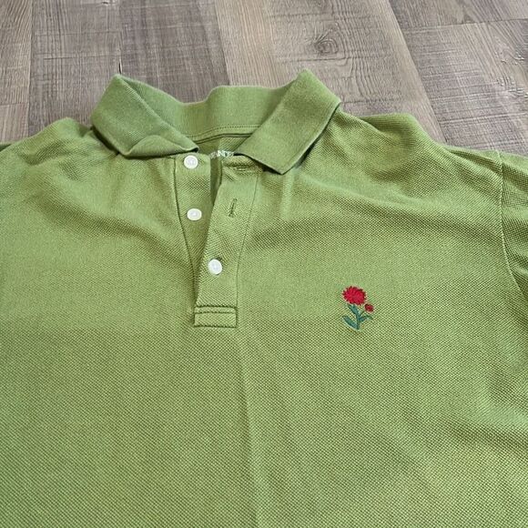 J.W. Anderson for UNIQLO Women Green Short Sleeve Polo Shirt Top Size Medium - Picture 2 of 7